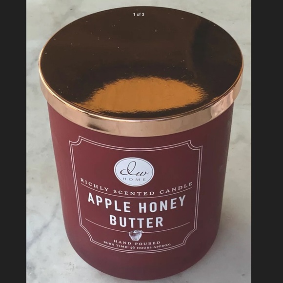 DW HOME CANDLE APPLE HONEY BUTTER RICHLY SCENTED NEW 2 WICK 15 oz - Picture 2 of 3